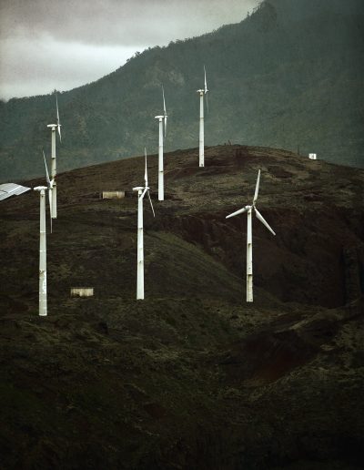 Windkraft, Madeira, Küste, Wind, Windrad, Berge, Stromerzeugung